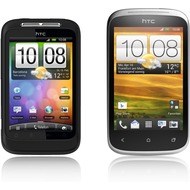 HTC Wildfire S, schwarz + Desire C, Polar White