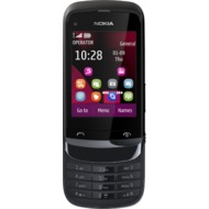 Nokia C2-02, chrome black