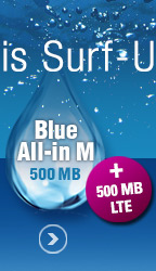 O2 - Blue All-in M 500 MB + 500 MB LTE