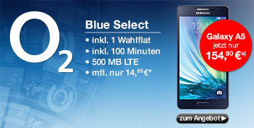 Samsung A500F Galaxy A5 (midnight-black) mit Blue Select