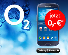 Samsung Galaxy S3 Neo, blau mit Blue All-in S Aktion 300 MB Vertrag von o2