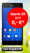 Sony Xperia Z3, schwarz mit Blue All-in L Vertrag von o2