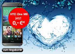 HTC One (M8) mit Blue All-in L Vertrag von o2