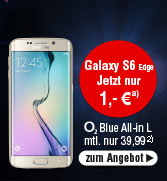 Samsung Galaxy S6 edge 32GB, gold mit Blue All-in L Vertrag von o2