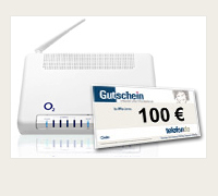 O2 DSL inkl. 100 EUR Warengutschein