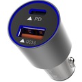  adonit Fast Car Charger Kfz-Ladegert, USB-C PD & USB-A QC 3.0, 48W, silber/grau, ADFCC