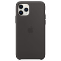 Apple Silikon Case iPhone 11 Pro schwarz