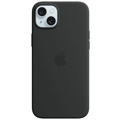 Apple Silikon Case iPhone 15 Plus mit MagSafe (schwarz)