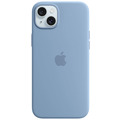 Apple Silikon Case iPhone 15 Plus mit MagSafe (winterblau)