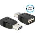 DeLock Adapter EASY USB 2.0-A Stecker > USB2.0-A Buchse