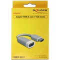  DeLock Adapter HDMI-A Stecker > VGA Buchse grau mit Kabel