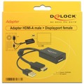  DeLock Adapterkabel HDMI-A Stecker > Displayport 1.2 Buchse