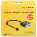  DeLock Adapterkabel mini DisplayPort 1.2 Stecker > HDMI 2.0