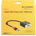  DeLock Adapterkabel USB 3.0 Stecker > HDMI Buchse schwarz