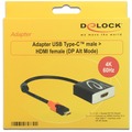  DeLock Adapterkabel USB Type-C Stecker > HDMI 4 K / 60 Hz