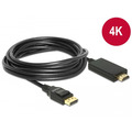  DeLock Kabel Displayport 1.2 Stecker > HDMI-A Stecker 5 m schwarz 4K