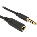 DeLock Kabel Klinke 4 Pin Verlngerung 3,5 mm 0,5 m