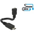 DeLock Kabel USB 2.0 Micro B Stecker > USB 2.0 Micro B 15 cm