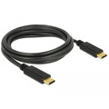  DeLock Kabel USB 2.0 USB Type-C Stecker > USB Type-C Stecker 2,0 m schwarz 5 A