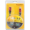  DeLock Kabel USB 3.0 rot Premium Verlngerung 3 m