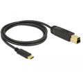  DeLock Kabel USB 3.1 Gen 2 USB Type-C Stecker > USB Typ-B Stecker 1,0 m schwarz