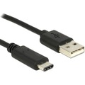 DeLock Kabel USB Type-C 2.0 > USB 2.0 A 1,0 m schwarz