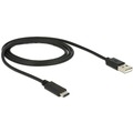 DeLock Kabel USB Type-C 2.0 > USB 2.0 A 1,0 m schwarz