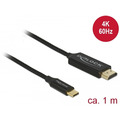 DeLock Kabel USB Type-C™ Stecker > HDMI-A Stecker DP-Alt Mode 4K 60 Hz 1 m