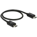 DeLock Power Sharing Kabel Micro USB-B > Micro USB-B 0,3 m