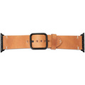  JT Berlin Watchband Alex Vintage | Apple Watch Ultra/42/44/45mm | cognac - Edelstahl schwarz | M/L | 10719