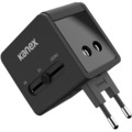  Kanex 4in1 Dual-USB Ladegert - 3,1A - US, UK, EU, AU - schwarz