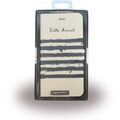 Little Marcel Folio Paint Marin - BookCover für Apple iPhone 6/6S, sand/blau