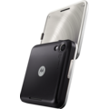 Rckseite mit schwarzem Cover Motorola Flipout mit Vodafone Branding