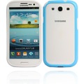 Twins 2Color Bumper fr Samsung Galaxy S3, wei-blau