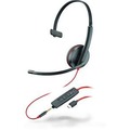 Plantronics Headset Blackwire C3215 monaural USB-C & 3,5 mm