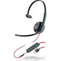 Plantronics Headset Blackwire C3215 monaural USB & 3,5 mm