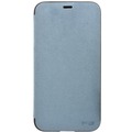 Power Support Ultrasuede Flip Case Apple iPhone X himmelblau