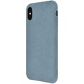  Power Support Ultrasuede Flip Case Apple iPhone X himmelblau