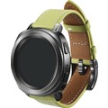  Samsung Classic Leather Armband Strap Studio, 20mm Gear Sport/Galaxy Watch, olive