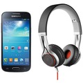 Samsung Galaxy S4 mini, Black Mist (Telekom) + Jabra Stereo Headset REVO, schwarz