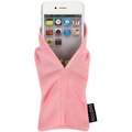 Vorderansicht mit Deko Splash Brands Kapuzenpulli-Schutzhlle Hoodies fr iPhone 5/5S/SE, pink