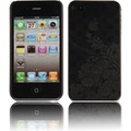 Twins Micro Flower fr iPhone 4, schwarz-transparent