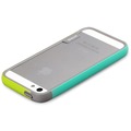 Zenus Walnutt Bumper Trio fr iPhone 5, green-mint