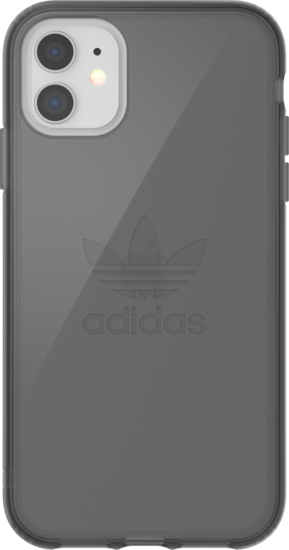 adidas OR Protective Clear Case Big Logo FW19 for iPhone 11 smokey black -