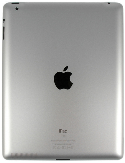 Apple iPhone 4s, 16GB, schwarz (NB) + iPad 2 Wi-Fi 16 GB, schwarz - Rckseite iPad2 WLAN