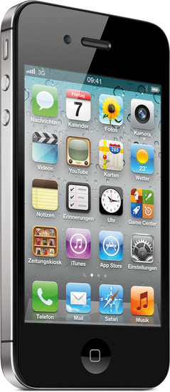 Apple iPhone 4s, 16GB, schwarz (NB) + iPad 2 Wi-Fi 16 GB, schwarz -