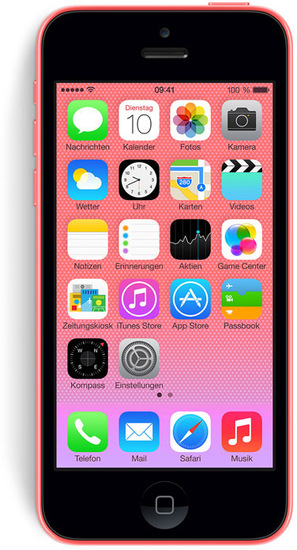 Apple iPhone 5C, 16GB, pink (Telekom) + Jabra Bluetooth Lautsprecher Solemate mini, schwarz -