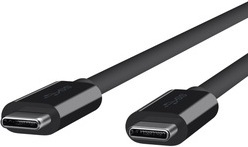Belkin USB-C/USB-C Monitorkabel 4K, 5 Gbit/s 100W, 2m, Schwarz -