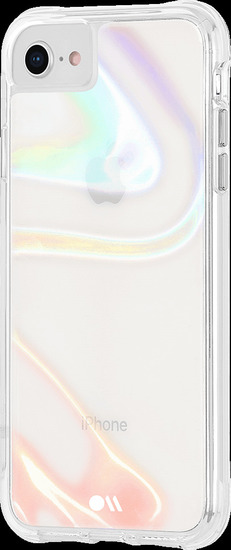 case-mate Soap Bubble Case, Apple iPhone SE (2020)/8/7/6S/6, transparent/schillernd, CM043114 -