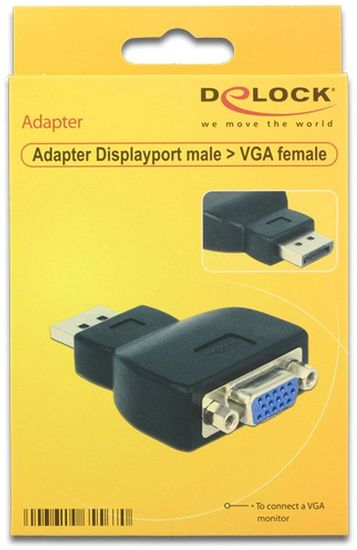 DeLock Adapter Displayport 1.1 Stecker > VGA Buchse -